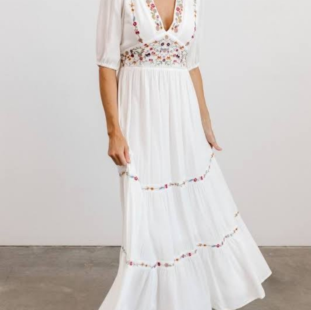 Brand new, white maxi dress